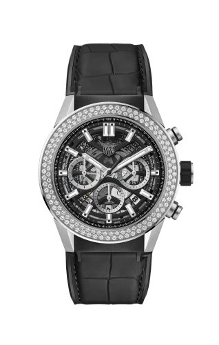 TAG Heuer Carrera Calibre Heuer 02 45 Stainless Steel - Diamond / Japan